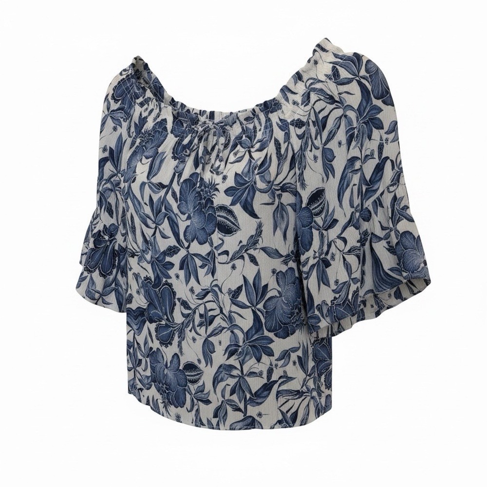 H&M Women's Blue Floral Size 8